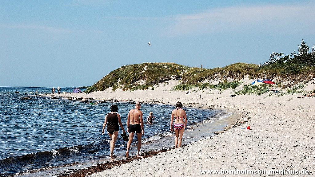Walking on the beach. - Vestre Sömarken sand beach Dueodde Bornholm