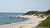 Beach and dunes in Vestre Sømark . - Vestre Sömarken sand beach Dueodde Bornholm